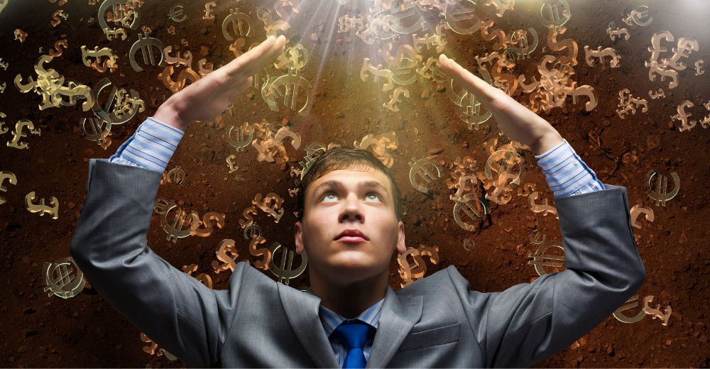 Człowiek akceptujący bogactwo