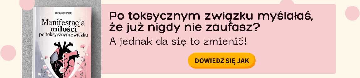 Baner z eBookiem manifestacja miłości po toksycznym związku