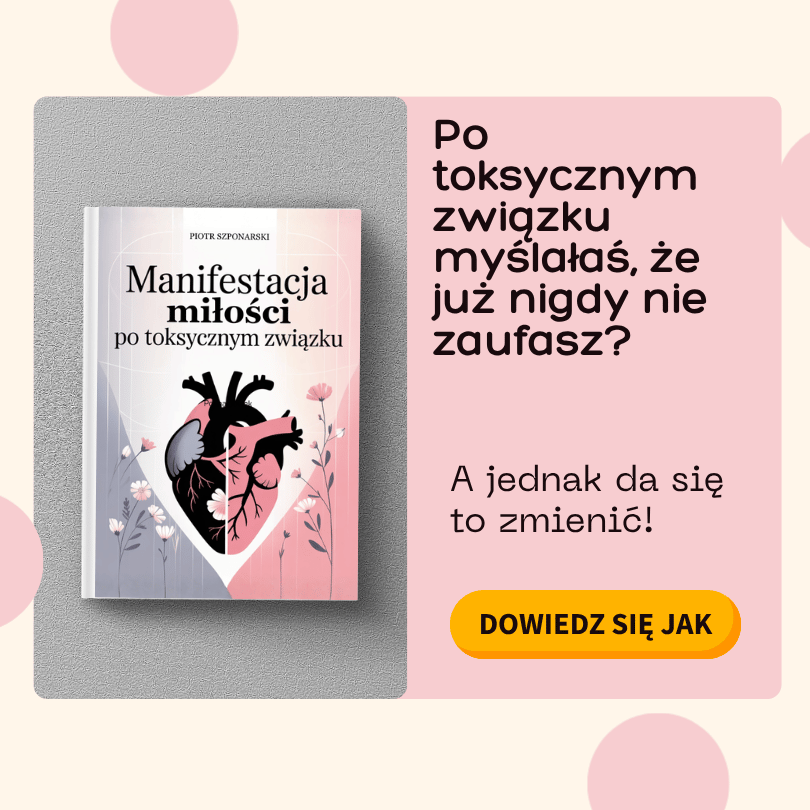 Baner z eBookiem manifestacja miłości po toksycznym związku